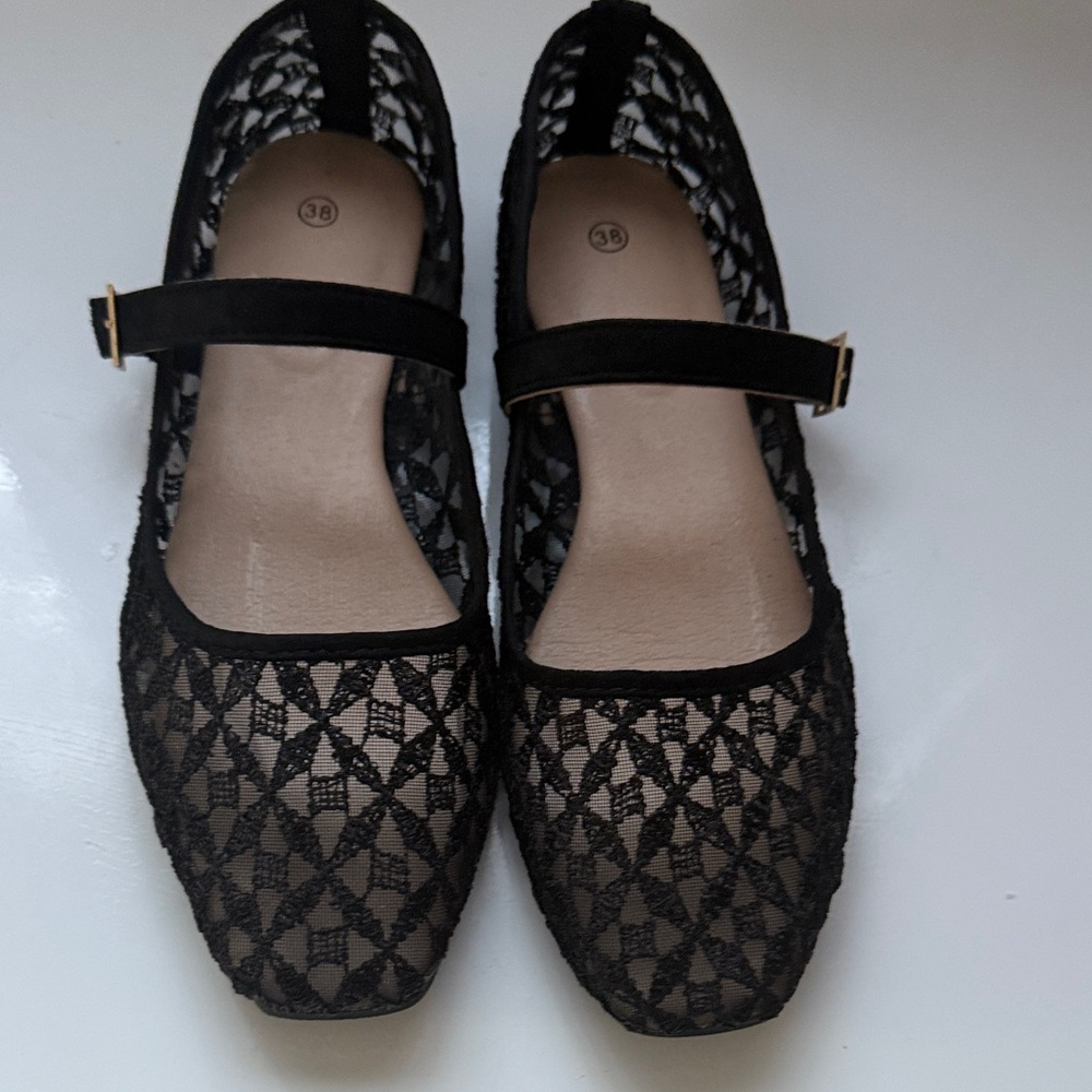 Elegant Black Lace Women Shoes